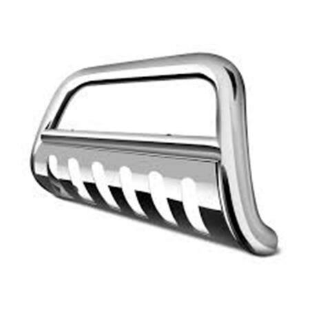 BROADFEET 3 in. Polished Stainless Steel Bull Bar with Skid Plate- 2000-2006 DWCH-168-33